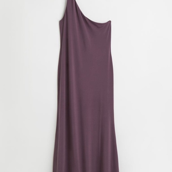 H&M off the shoulder dark purple dress never worn NWT - Picture 1 of 5